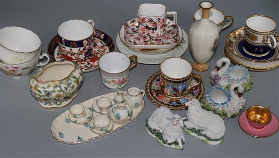 Various Worcester & other cabinet cups etc